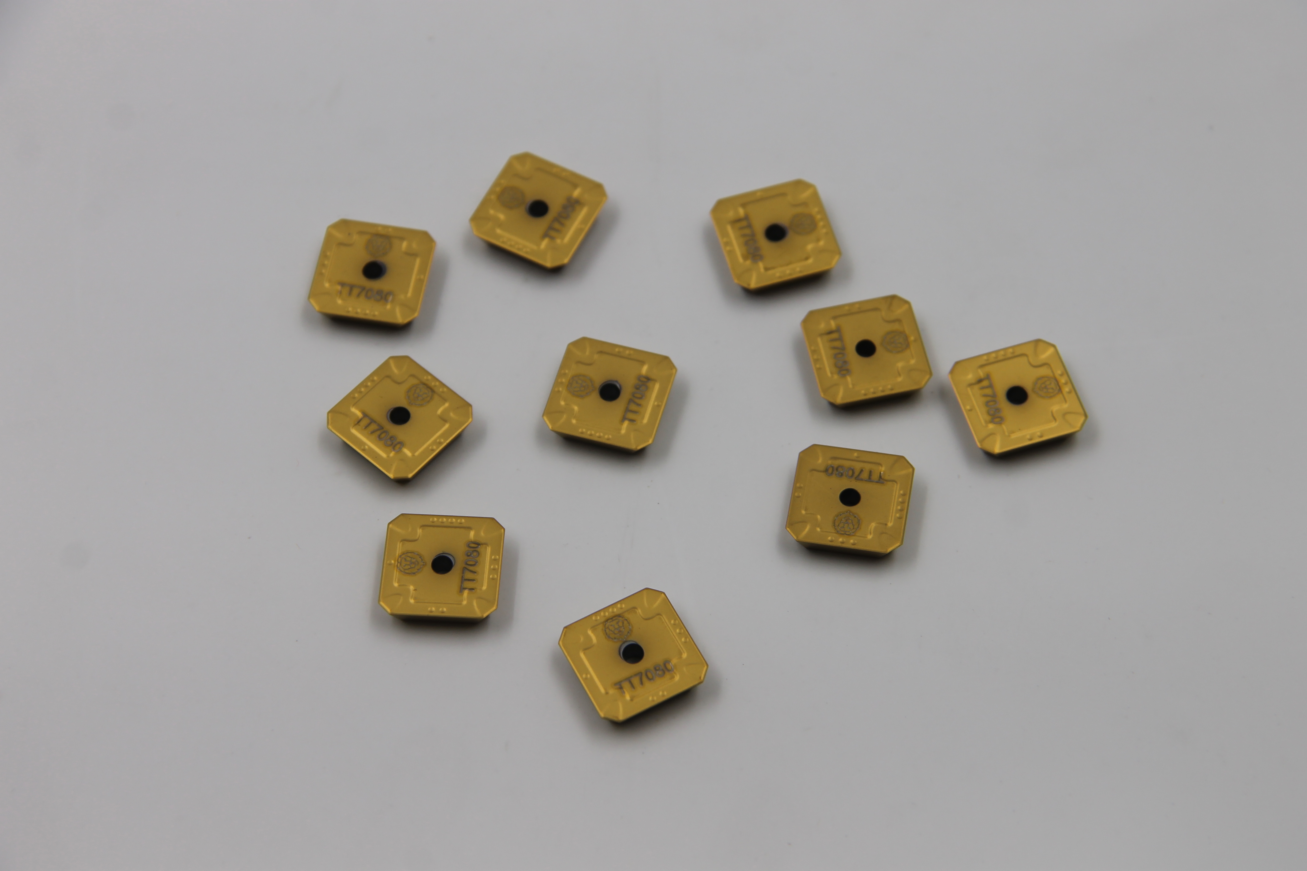 外貿(mào)貨源精料加工銑刀粒SEKN 1203 AFTN-HPN TT7080 特固克數(shù)控精銑刀片